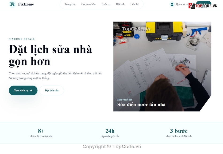 Website sửa chữa,Web sửa chữa,đặt lịch